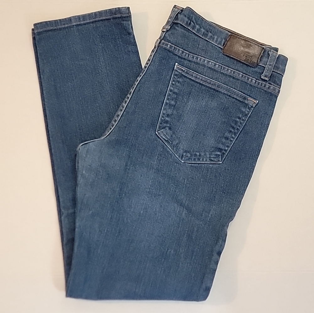 Neo Blue Jeans Men's Denim Blue Dark Wash Faded Casual USA Made Size 36